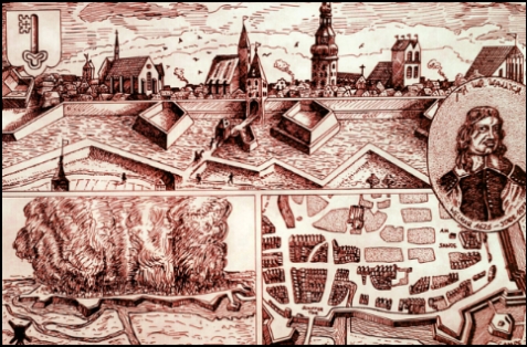 Stadtbrand Stad 1659 (Zeichnung: urian)