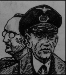 Himmlers Ende (Zeichnung: urian)