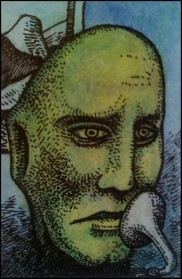 Mörder nach Magritte (Zeichnung: urian)