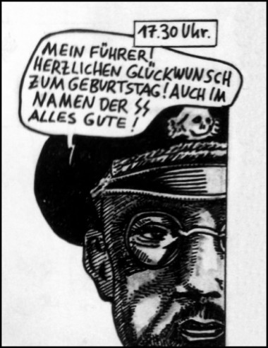 Himmler 20.4.45 (Zeichnung: urian)
