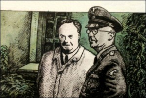 Felix Kersten und Heinrich Himmler (Zeichnung: urian)