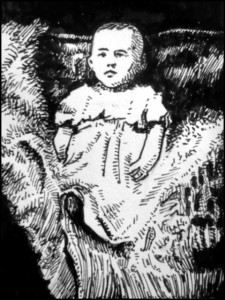 Himmler als Kind (Zeichnung: urian)